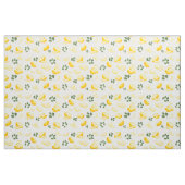 かわいいレモンの繰り返し模様ミカンイエローグリーン ファブリック (ヤード)