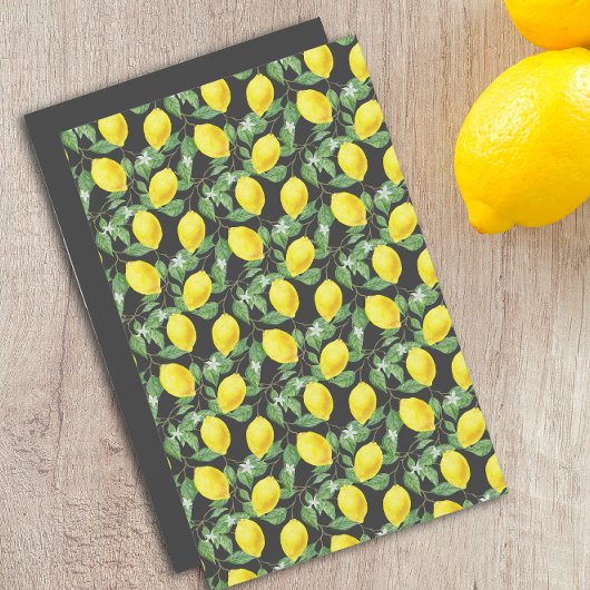 かわいいレモンの黄色のグレーパターン