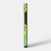 かわいいレモンの黄色の緑のパターン名 iPhoneケース (左側面)