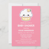 かわいいレモンカップケーキベビーシャワー招待状 招待状 (裏面)