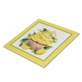 かわいいレモンカップケーキベーカリーのホームビジネスのクラフト タイル (側面)