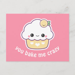 かわいいレモンカップケーキ ポストカード
