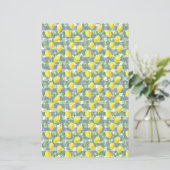 かわいいレモングリーンブルーバッファロープレイド (スタンド正面)