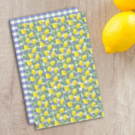 かわいいレモングリーンブルーバッファロープレイド