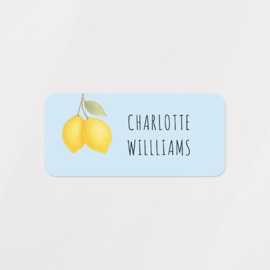かわいいレモンサマー新学期の衣料品キッズ ラベル (デザイン1)