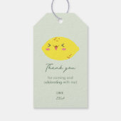 かわいいレモンシトラスありがとう ギフトタグ (裏面)