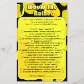 かわいいレモンブライダルシャワー彼女はむしろおもしろいゲーム チラシ (正面)