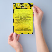 かわいいレモンブライダルシャワー彼女はむしろおもしろいゲーム チラシ (ハンドル)