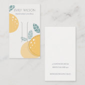 かわいいレモン抽象芸術フルーティはっきりしたヘアクリップディスプレイ 名刺 (正面/裏面)