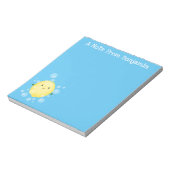 かわいいレモン柑橘系フルーツマンガイラストレーション ノートパッド (回転)