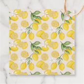 かわいいレモン柑橘類フルーツサマーベビーシャワー フェイバータグ (裏面)