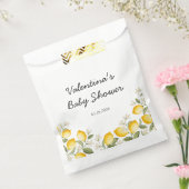 かわいいレモン柑橘類フルーツサマーベビーシャワー フェイバーバッグ (封をした状態)