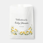 かわいいレモン柑橘類フルーツサマーベビーシャワー フェイバーバッグ (正面)