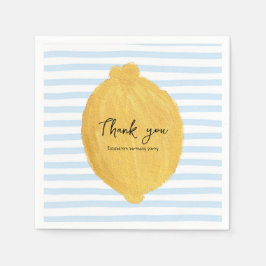 かわいいレモン紙ナプキンスforパーティー スタンダードカクテルナプキン