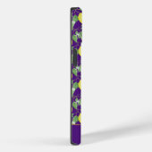 かわいいレモン黄色の紫のパターン名 Case-Mate iPhoneケース (裏面 / 右)