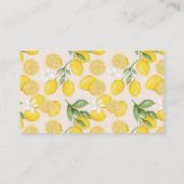 かわいいレモン シトラス フルーツ サマー おむつくじ エンクロージャーカード (裏面)