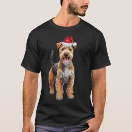 かわいいレークランド・テリア 犬好き ファニー クリスマス Tシャツ