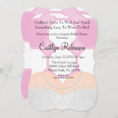 かわいいレースのブラ インナー ブライダルシャワーの招待状 招待状 (正面/裏面)