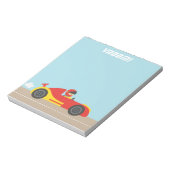 かわいいレースカーボーイレーサー ノートパッド (回転)