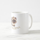  かわいいロイヤルシャム猫 コーヒーマグカップ (正面右)