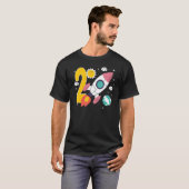 かわいいロケット宇宙船2nd誕生日パーティー2年 tシャツ (正面フル)