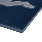 かわいいロケット船の宇宙漫画イラストレーション カッティングボード (角)