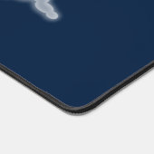 かわいいロケット船の宇宙漫画イラストレーション デスクマット (コーナー)