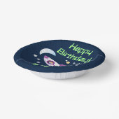 かわいいロケット船の宇宙漫画イラストレーション ペーパーボウル (傾斜あり)