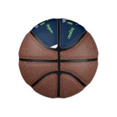 かわいいロケット船の宇宙漫画イラストレーション ミニバスケットボール (右)