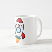 かわいいロケット コーヒーマグカップ (正面右)
