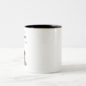 かわいいロゴ入りママ用白黒マグカップ ツートーンマグカップ (中央)