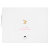 かわいいロッキングホース新生児おめでとう (裏面横)