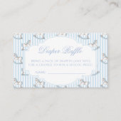 かわいいロッキングホースboho赤ちゃんシャワーおむつラッフル エンクロージャーカード (正面)