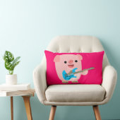 かわいいロックンマンガ豚の枕 ランバークッション (椅子)