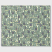 かわいいロック鍵とろうそくのパターン ラッピングペーパー (フラット)