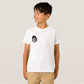かわいいロック・スターのギター・キャラ 子供 Tシャツ (正面フル)