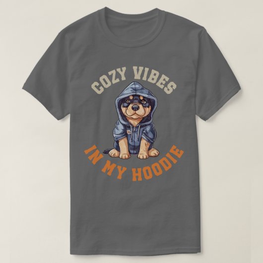 かわいいロッティ犬 Tシャツ (デザイン正面)
