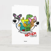 かわいいロットワイラークリスマスカード シーズンカード (裏面)