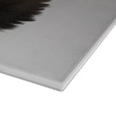 かわいいロットワイラードッグウォーターカラーアートポートレート カッティングボード (角)