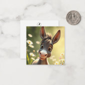 かわいいロバのノートカード ノートカード (正面/裏面インサイチュ)