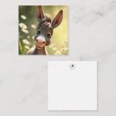 かわいいロバのノートカード ノートカード (正面/裏面)