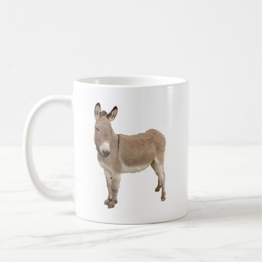 かわいいロバのバロ写真 コーヒーマグカップ (左)