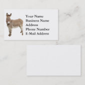 かわいいロバのバロ写真 名刺 (正面/裏面)