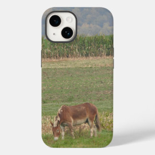 かわいいロバの農業フィールド草の放牧 Case-Mate iPhone 14ケース