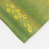 かわいいロバ灰色の牧草地 フリースブランケット (角)