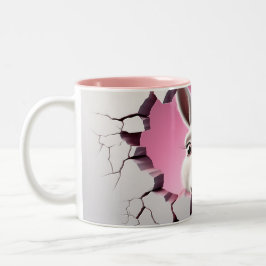 かわいいロバ ツートーンマグカップ