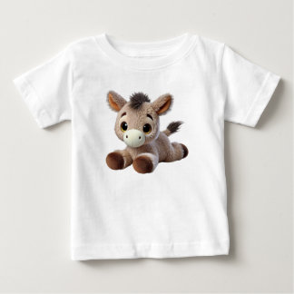 かわいいロバ ベビーTシャツ