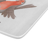 かわいいロビンの鳥の漫画 カッティングボード (角)