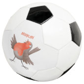 かわいいロビンの鳥の漫画 サッカーボール (3/4)