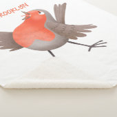 かわいいロビンの鳥の漫画 シェルパブランケット (3/4)